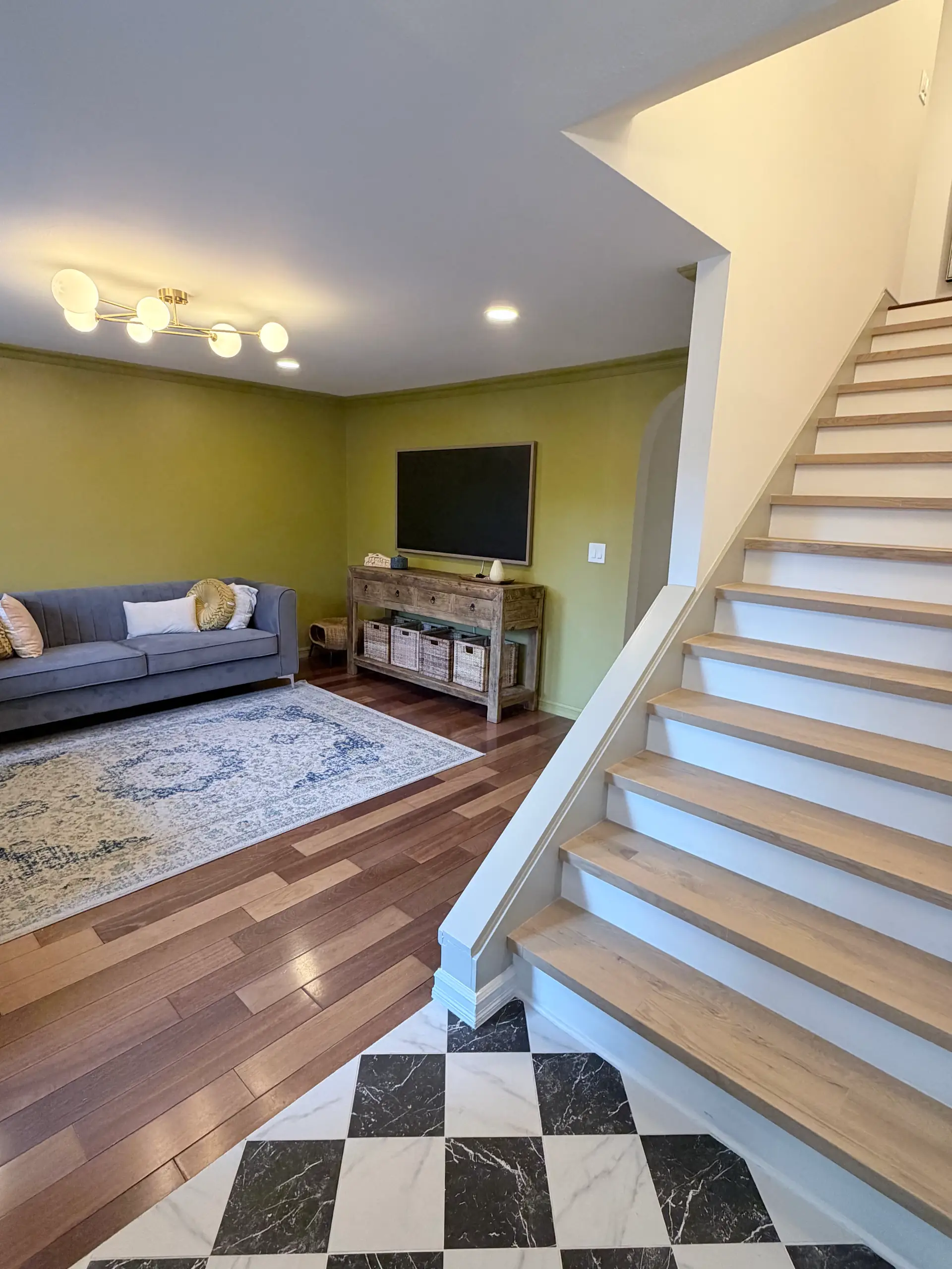 Complete interior renovation with modern finishes in Bellevue, Washington