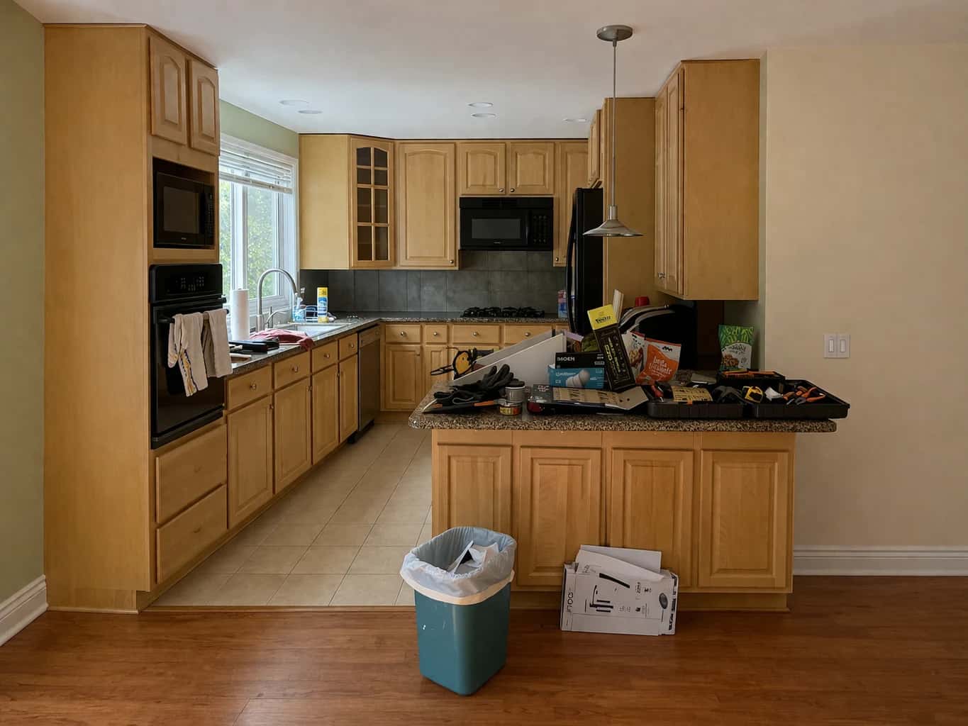 Kitchen before remodel in Bellevue, Washington