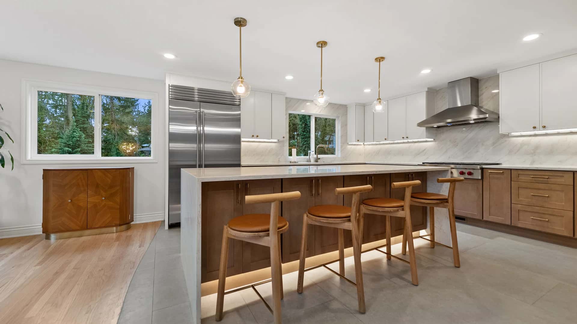 Kitchen remodeling project with custom cabinetry in Seattle