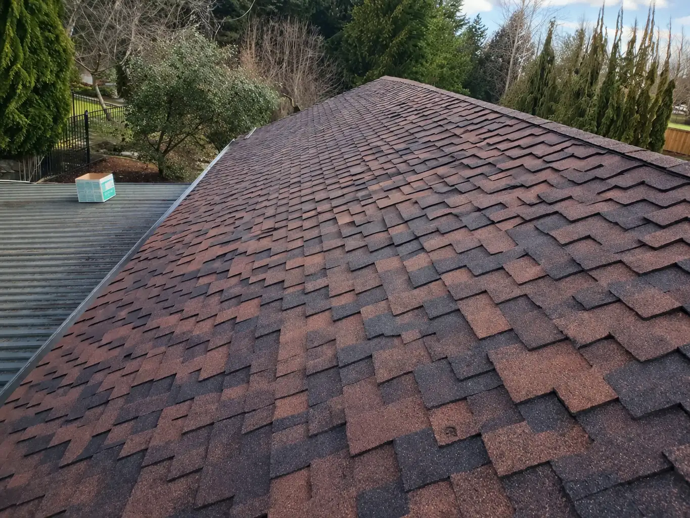 Residential roof replacement project in the Greater Seattle Area