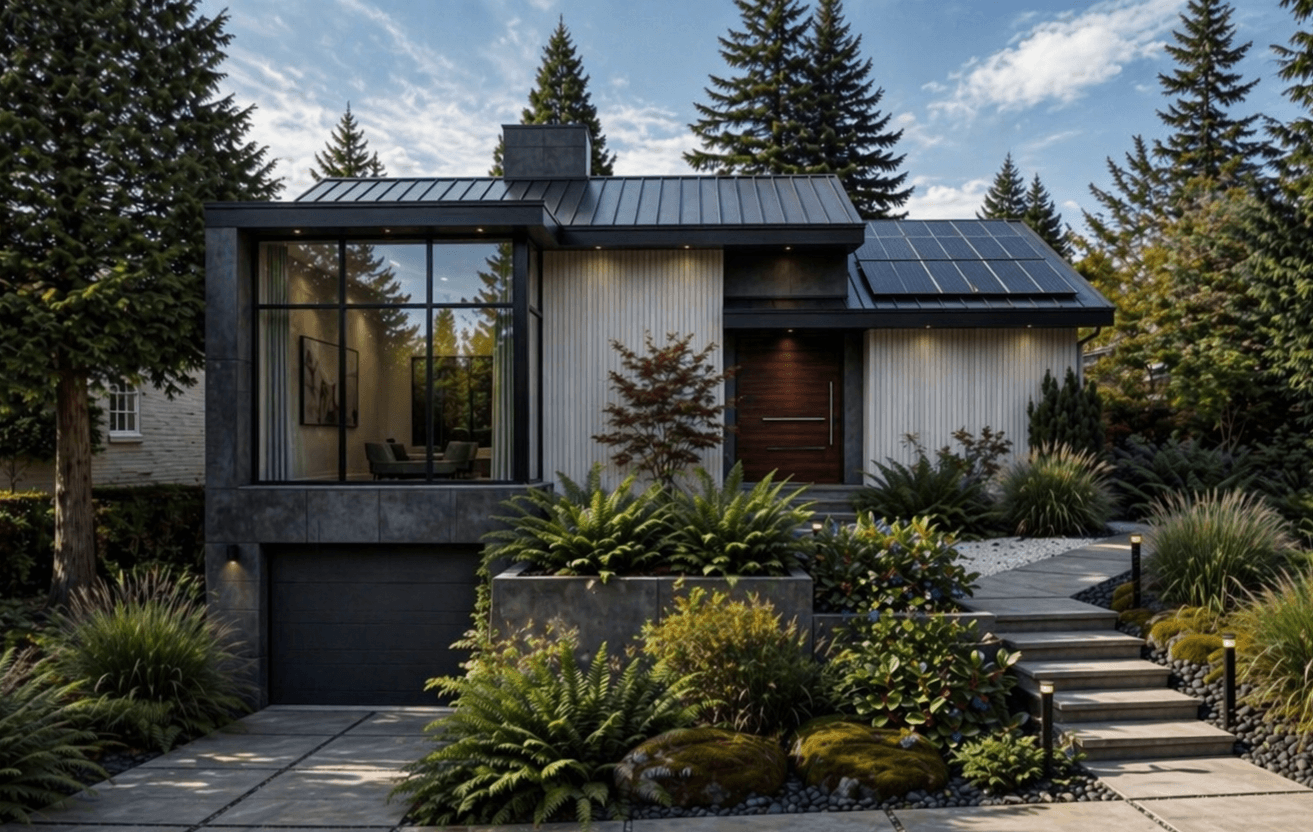 Magnolia Seattle Exterior Renovation with Garage Extension Magnolia Seattle exterior renovation with garage extension by local remodeler Fine Element Construction